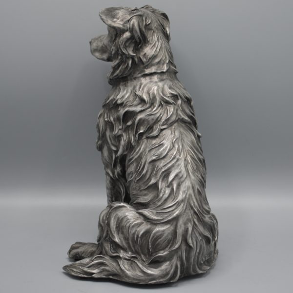 Border Collie Urn - in Bronze or Pewter - Image 7