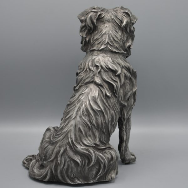 Border Collie Urn - in Bronze or Pewter - Image 6