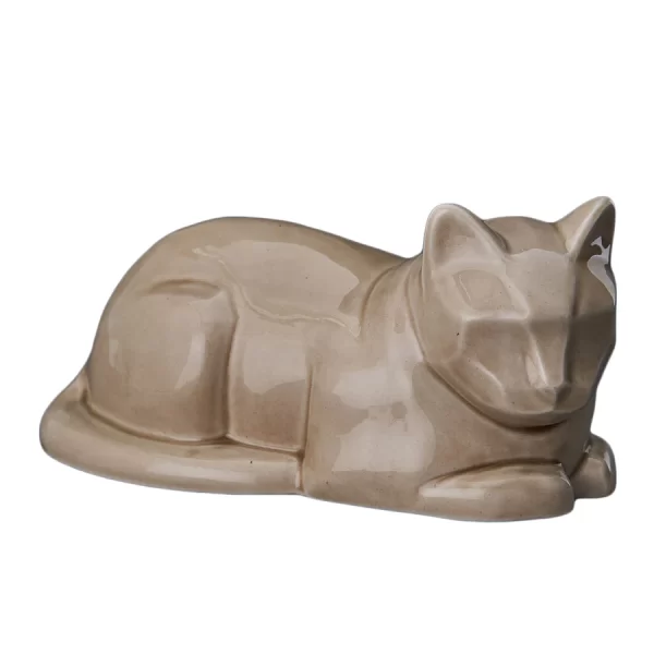 Laying Cat Ashes Urn - Choice Of Colours Available - Image 44