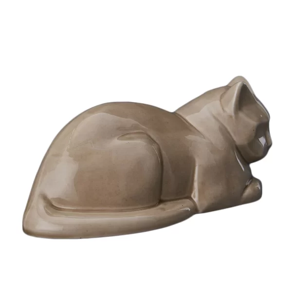 Laying Cat Ashes Urn - Choice Of Colours Available - Image 45