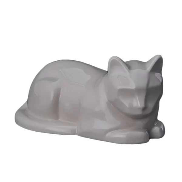 Laying Cat Ashes Urn - Choice Of Colours Available - Image 51