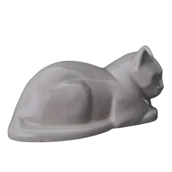 Laying Cat Ashes Urn - Choice Of Colours Available - Image 52