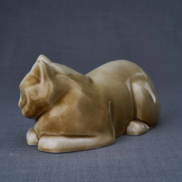 Laying Cat Ashes Urn - Choice Of Colours Available - Image 34