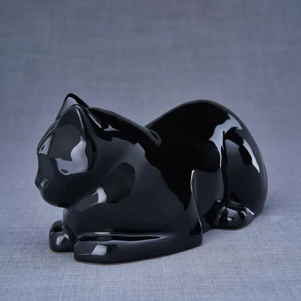 Laying Cat Ashes Urn - Choice Of Colours Available - Image 3