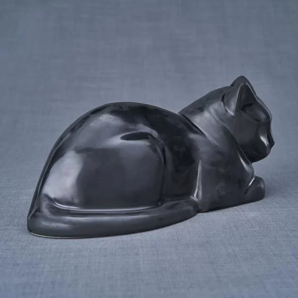 Laying Cat Ashes Urn - Choice Of Colours Available - Image 25