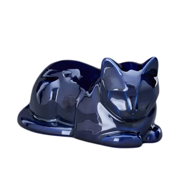 Laying Cat Ashes Urn - Choice Of Colours Available - Image 54