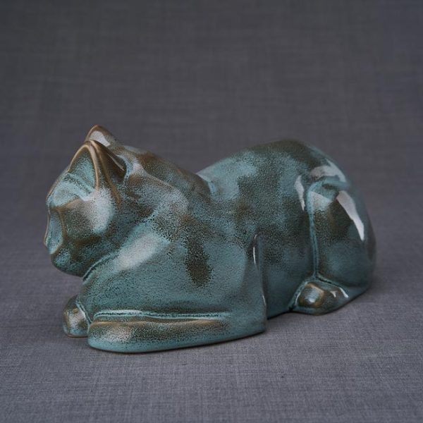 Laying Cat Ashes Urn - Choice Of Colours Available - Image 41