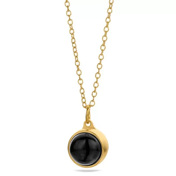 Gold Gemstone Ashes Pendant - Choice Of Colours Available - Image 33