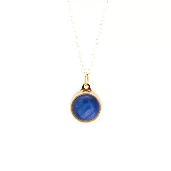 Gold Gemstone Ashes Pendant - Choice Of Colours Available - Image 58