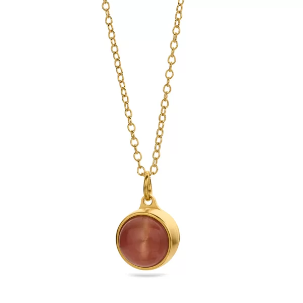 Gold Gemstone Ashes Pendant - Choice Of Colours Available - Image 72