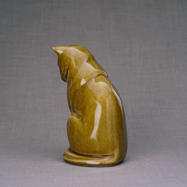 Sitting Cat Ashes Urn - Choice Of Colours Available - Image 22