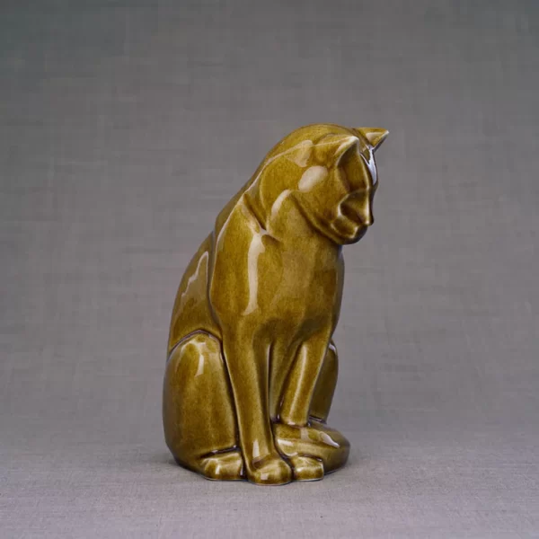 Sitting Cat Ashes Urn - Choice Of Colours Available - Image 21