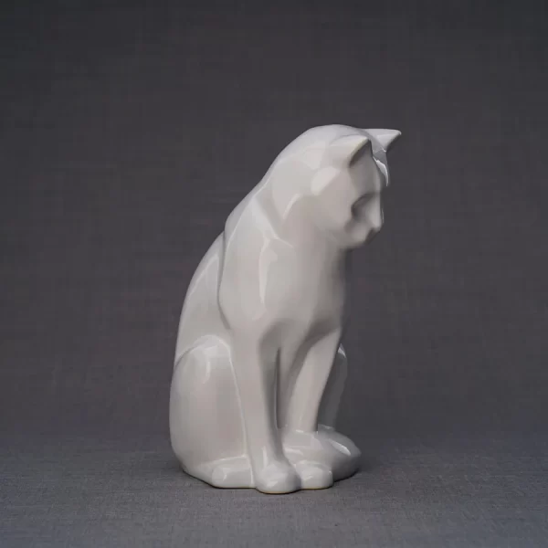 Sitting Cat Ashes Urn - Choice Of Colours Available - Image 4