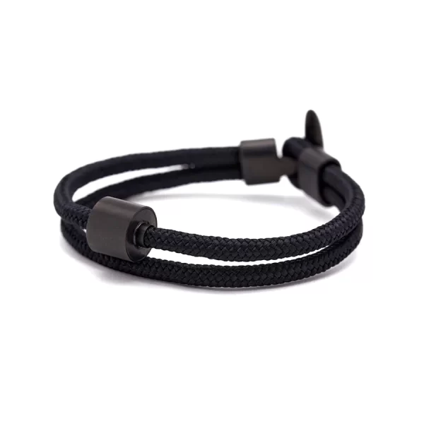 Corded Ashes Bracelet for Men - Black Edition - Image 8