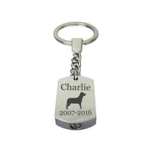 Personalised Dog Ash Keyring