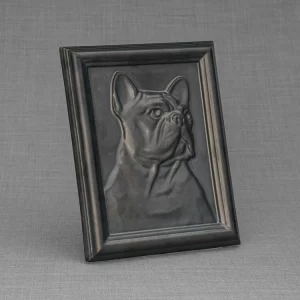 French Bulldog  Ceramic Dog Ashes Frame - 2 Colours Available