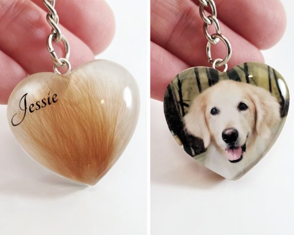 Pet hair keepsake, Photo pendant, Lock of hair jewellery, Personalised photo locket, Loss of Dog Cat , Fur keepsake pendant