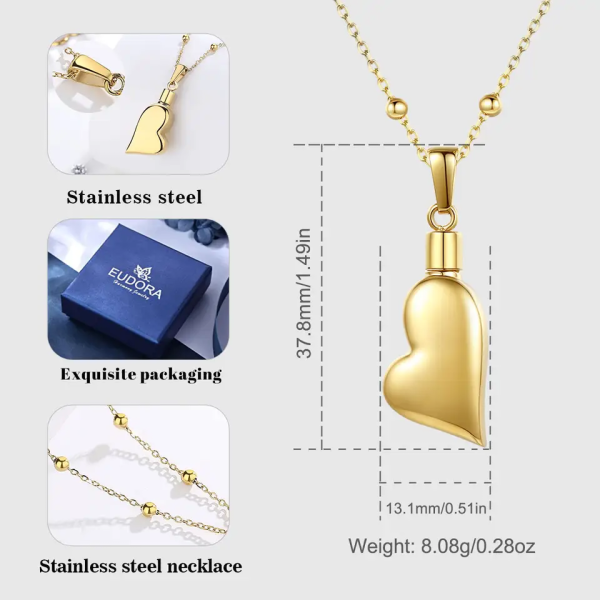 Gold Plated Stainless Steel Necklace with chain - Image 7