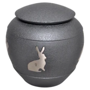 Grey Rabbit Urn - Completely unique and each one my vary slightly from photo