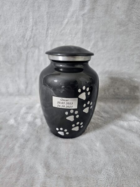 Slate/Grey Heart Paw Prints Urn + Option to personalise from £95 - Image 13