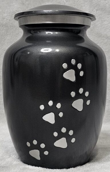 Slate/Grey Heart Paw Prints Urn + Option to personalise from £95 - Image 4