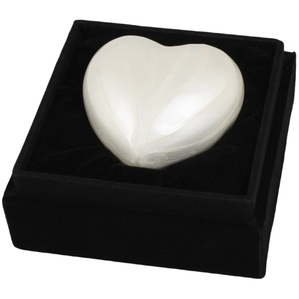 Personalised Pearl White Heart Prints Keepsake + Option to personalise - Image 8