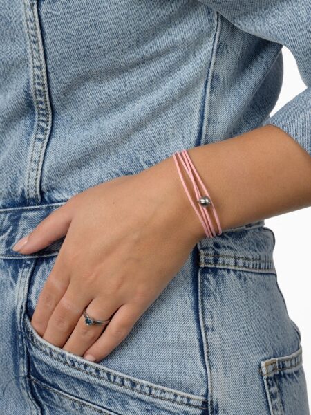 Fine leather Pink steel - SKU TB-CL16
