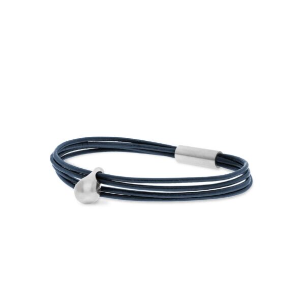 Fine leather Navy Blue steel - SKU TB-CL12 - Image 2