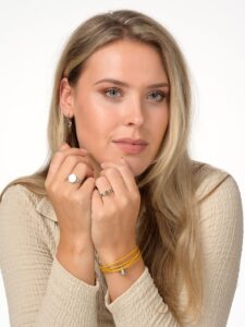 Fine leather Yellow steel - SKU TB-CL8